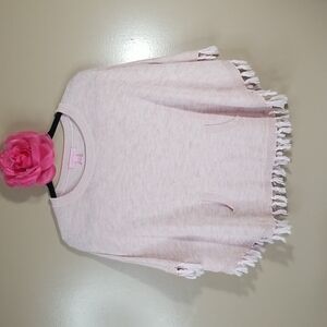 LILY PULITZER GIRLS  HANI ROSE GOLD FRILLY SHAWL
